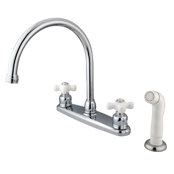 8" Centerset Kitchen Faucet, Chrome